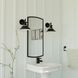 Canton LED 8.75 inch Black and Matte White Wall Light in 1