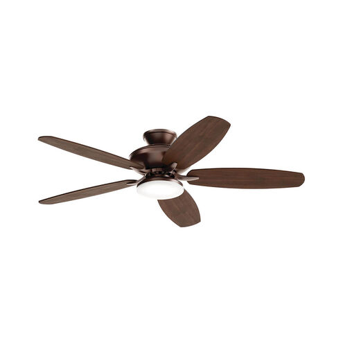 Renew Designer 52 inch Satin Natural Bronze with Walnut Blades Ceiling Fan