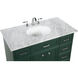 Americana 42 X 21.5 X 35 inch Green Vanity Sink Set