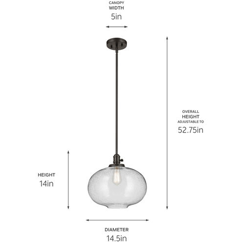Avery 1 Light Olde Bronze Pendant Ceiling Light