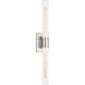 Keaton 2 Light 5 inch Chrome Bath Vanity Wall Light in Crackle Glass