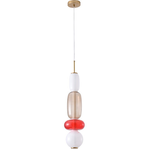 Canada LED 6 inch White / Grey / Red LED Pendant Ceiling Light