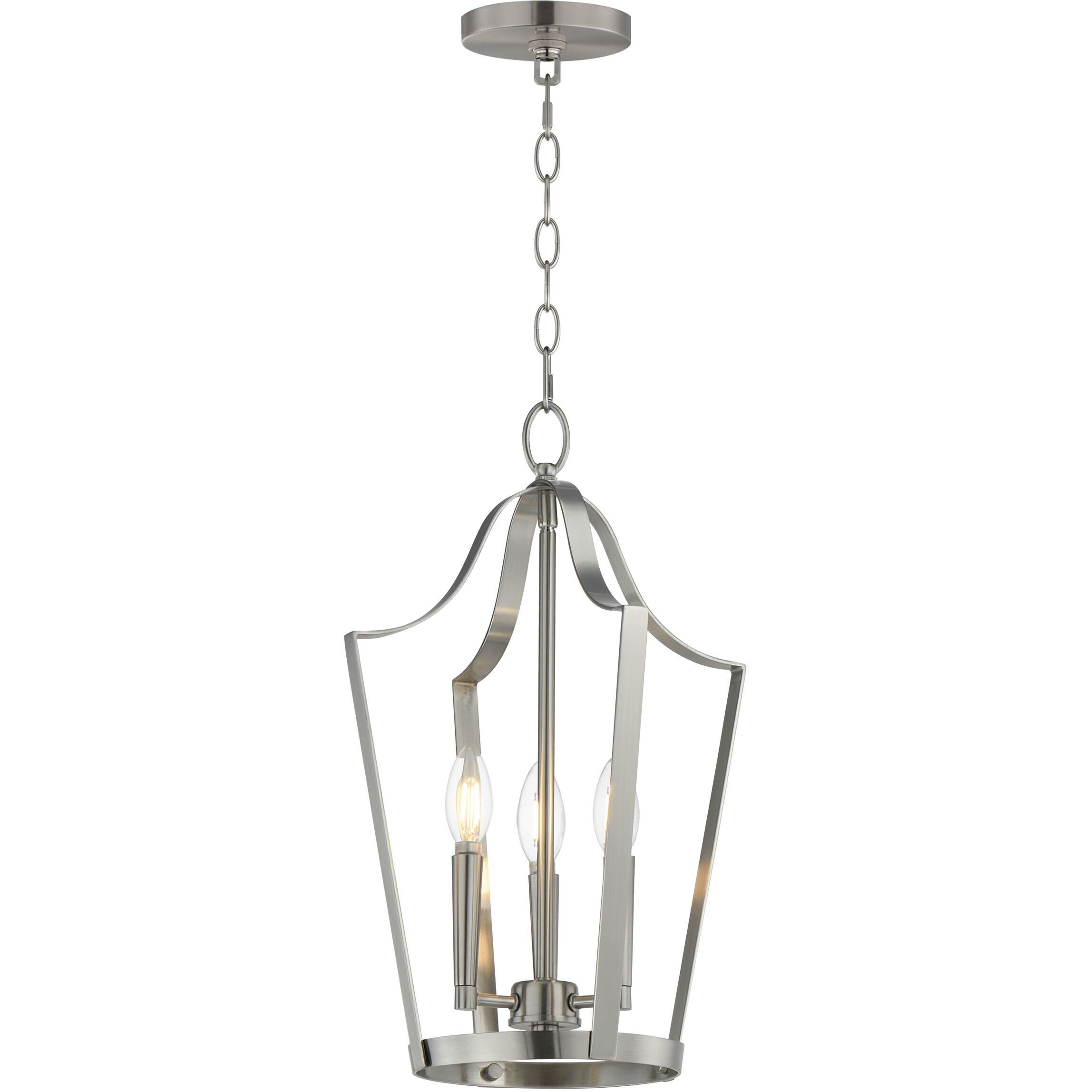 Arden 3 Light 12 inch Satin Nickel Entry Foyer Pendant Ceiling Light