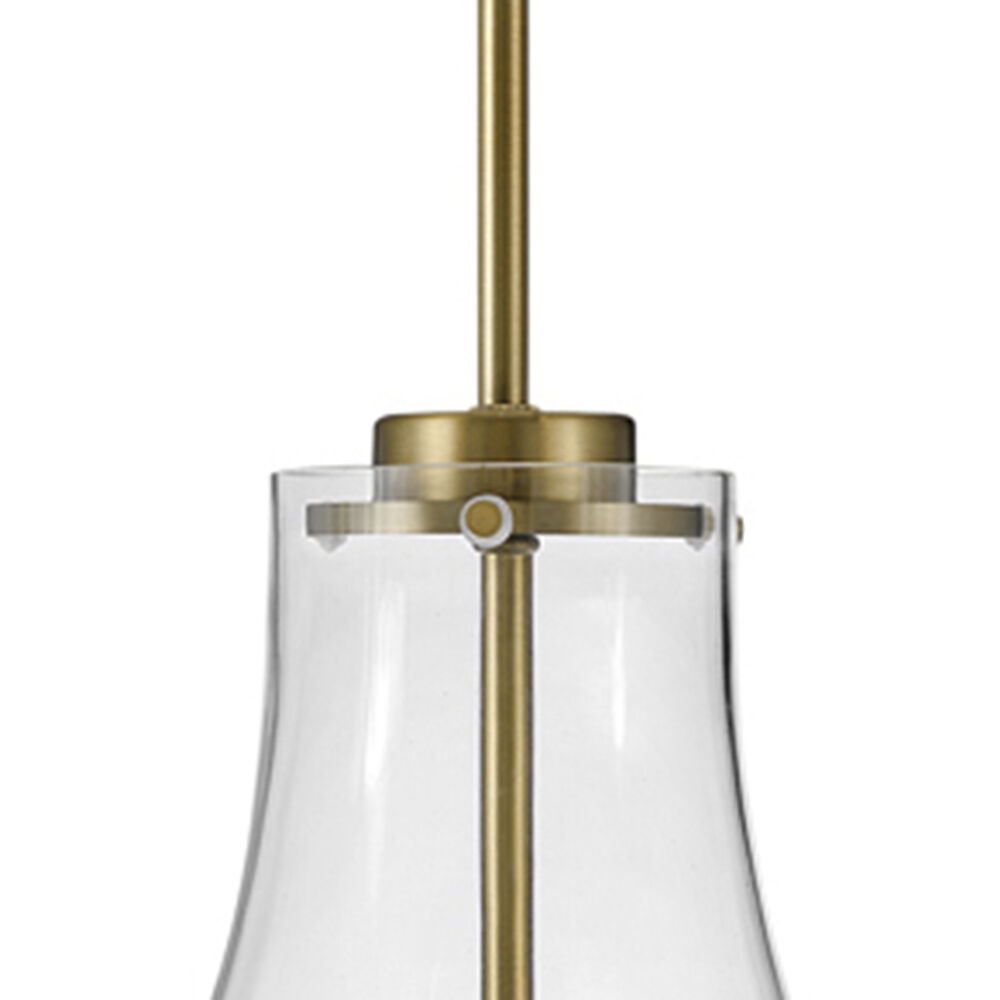 Frankie LED 10 inch Lacquered Brass Pendant Ceiling Light