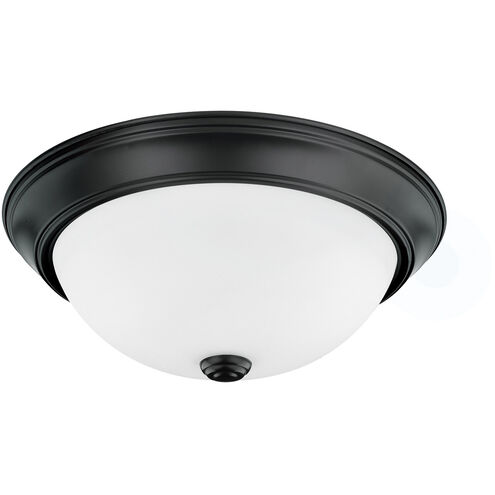 Elijah 2 Light 13 inch Matte Black Flush Mount Ceiling Light