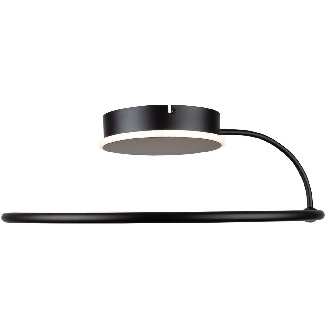 Halo LED 20 inch Black Semi-Flush Mount Ceiling Light