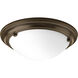 Eclipse 2 Light 15.25 inch Antique Bronze Close-to-Ceiling Ceiling Light