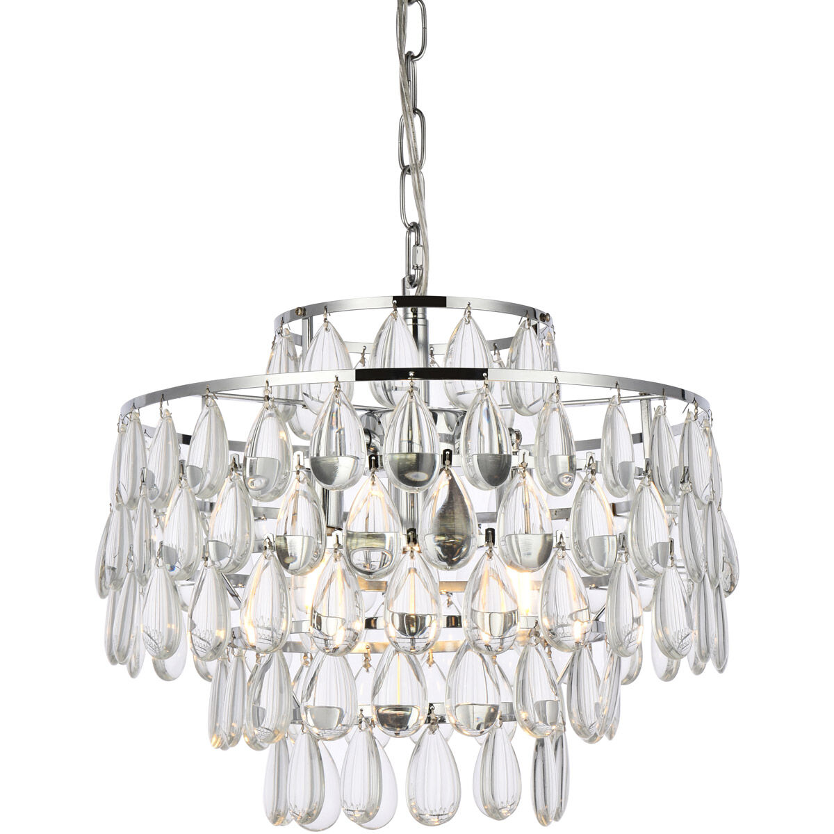 Mila 3 Light 16 inch Chrome Pendant Ceiling Light