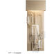 Fusion Sconce Wall Light in Vintage Platinum, Large