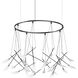 Suspenders LED 54 inch Satin Black Suspension Ceiling Light
