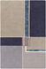 Mid Century 90 X 60 inch Navy Rug in 5 x 8, Rectangle