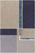 Mid Century 36 X 24 inch Navy Rug in 2 x 3, Rectangle