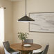 Tempe 21 inch Black Pendant Ceiling Light