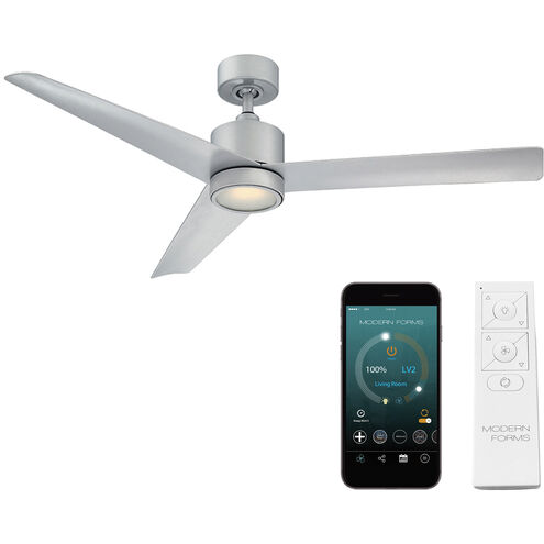 Lotus 54 inch Titanium Downrod Ceiling Fan in 3500K