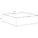 Shiloh 47.25 X 47.25 inch White / Black Coffee Table
