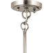 Katelyn 1 Light 15 inch Brushed Steel Pendant Ceiling Light
