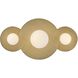 Lisa McDennon Rhea LED 18 inch Heritage Brass Vanity Light Wall Light