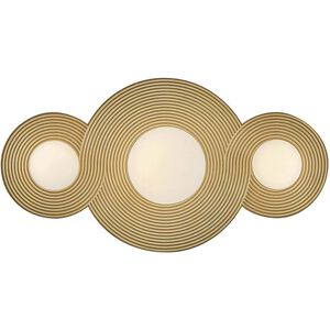 Lisa McDennon Rhea LED 18 inch Heritage Brass Vanity Light Wall Light