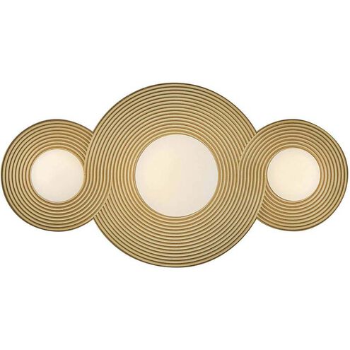 Lisa McDennon Rhea LED 18 inch Heritage Brass Vanity Light Wall Light