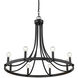 Sawyer 8 Light 30 inch Matte Black Chandelier Ceiling Light