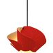 Matilda LED 11.9 inch Red and Ash Pendant Ceiling Light in Red/Ash