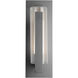 Vertical Bar 1 Light 18.8 inch Coastal Burnished Steel Outdoor Sconce, Medium