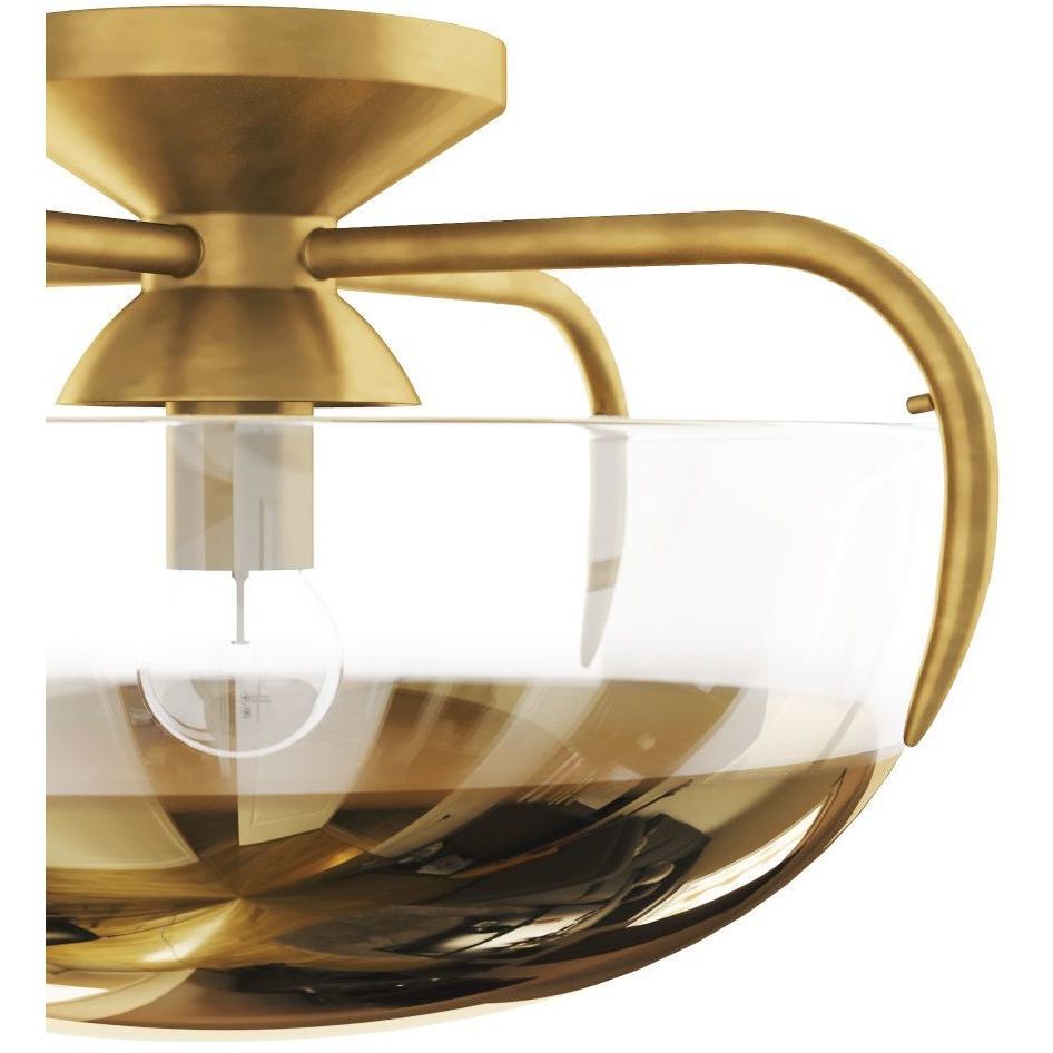 Corona Gold Ombre Flush Mount Ceiling Light