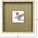 Hummingbird Flight Green and Beige and Multi and Purple Framed Art