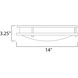 Linear LED 14 inch Satin Nickel Flush Mount Ceiling Light