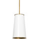 Hattie 1 Light 7 inch White Pendant Ceiling Light