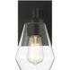 Clarity 1 Light 5.25 inch Coal Bath Vanity Wall Light
