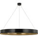 Chapman & Myers Connery LED 50 inch Bronze Ring Chandelier Ceiling Light