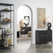 Vitrino 50 inch Black 6 Door Console