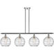Ballston Deco Swirl 4 Light 48 inch Polished Chrome Island Light Ceiling Light