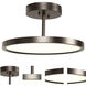 Sphere LED 15 inch Oil Rubbed Bronze Semi-Flush Ceiling Light