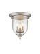Legacy 3 Light 12 inch Brushed Nickel Flush Mount Ceiling Light