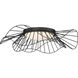 Elena LED 24 inch Natural Black Flush Mount Ceiling Light
