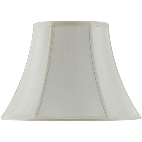 Bell Eggshell 12 inch Shade Spider, Vertical Piped Basic