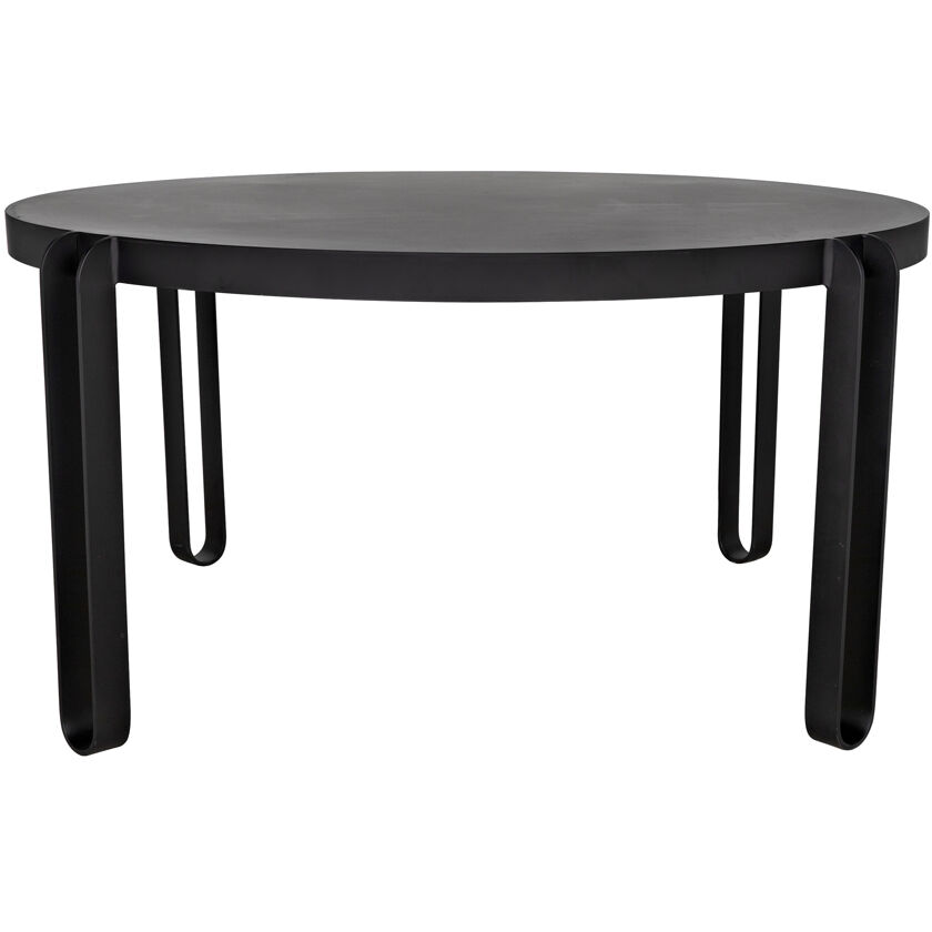 Marcellus 63 X 63 inch Matte Black Dining Table
