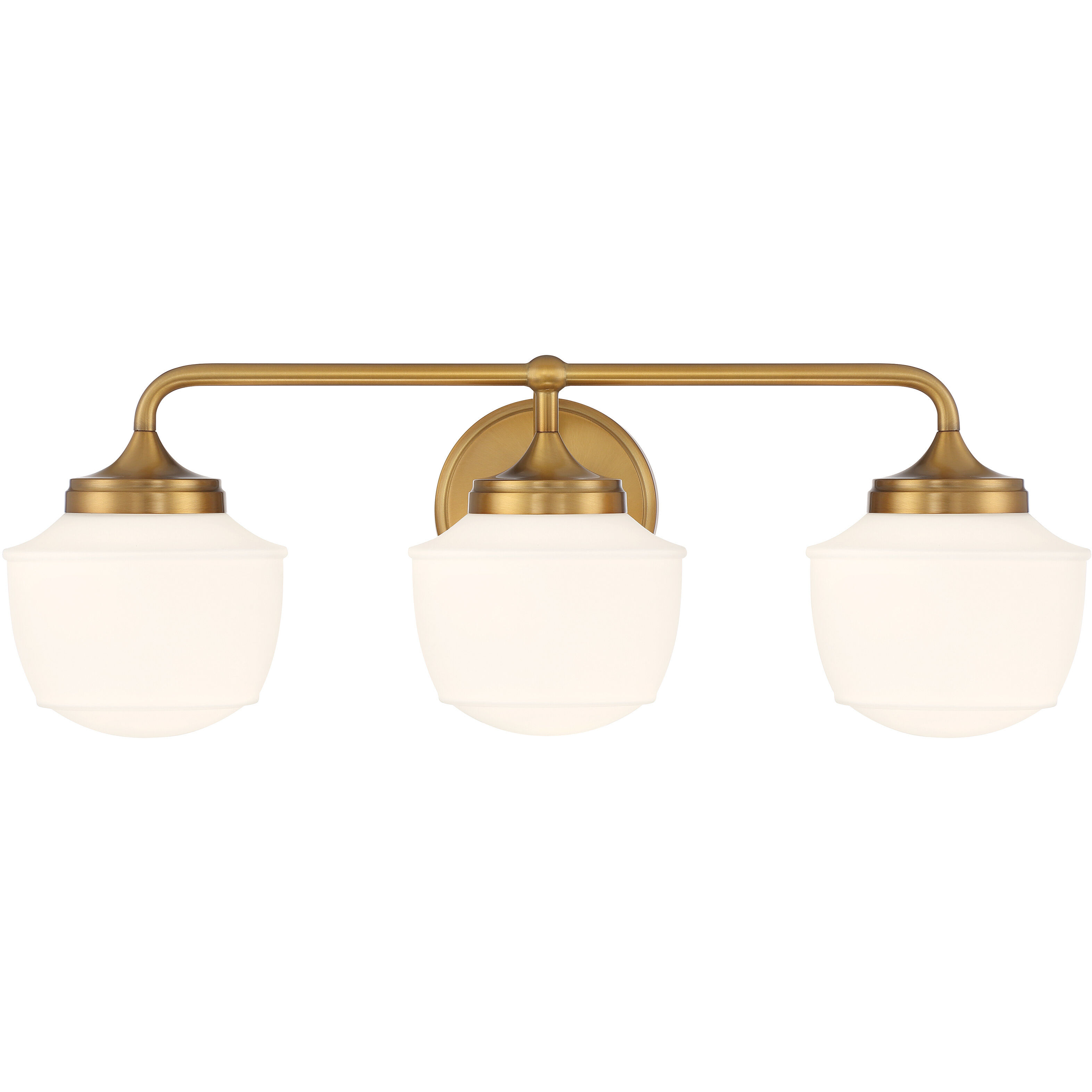 Cornwell 3 Light 23 inch Aged Brass Bath Vanity Wall Light