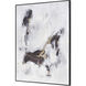 Tempest Abstract Off White with Black Framed Wall Art, I