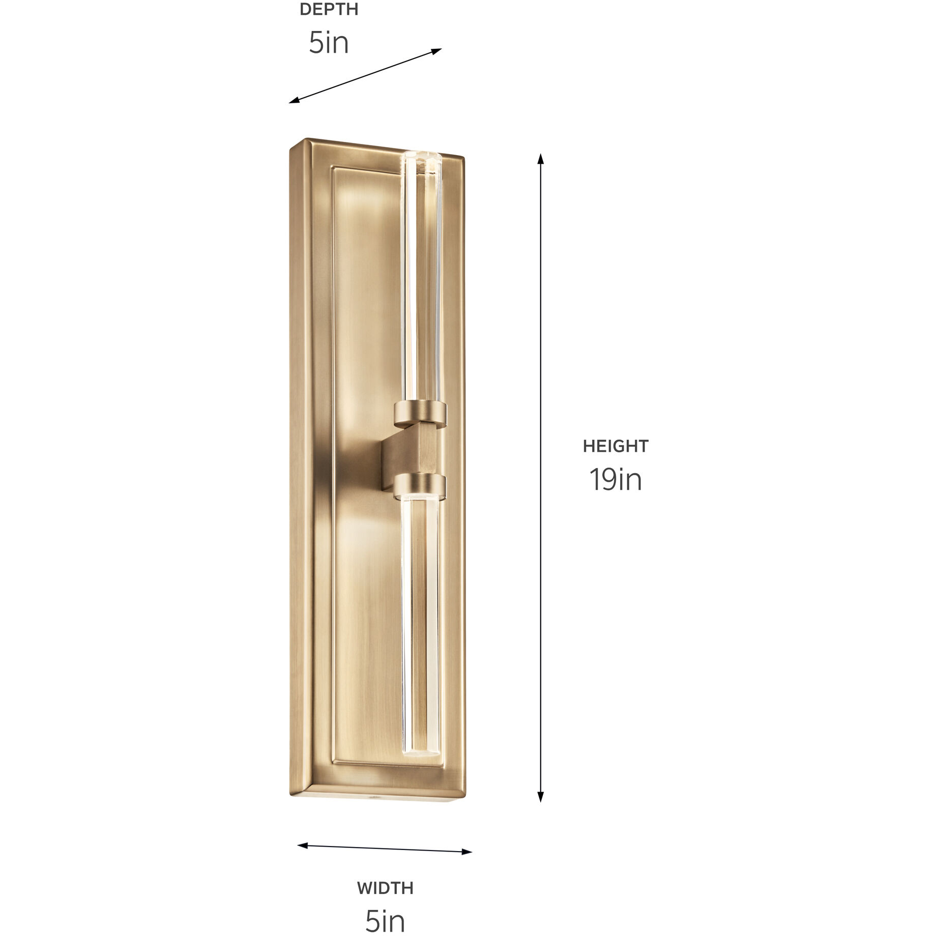 Sycara LED 5 inch Champagne Bronze Wall Sconce Wall Light