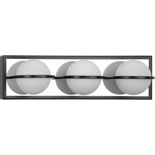 Pearl LED LED 18 inch Matte Black Bath Vanity Wall Light, Progress LED