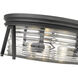 Cape Harbor 3 Light 16 inch Matte Black Flush Mount Ceiling Light