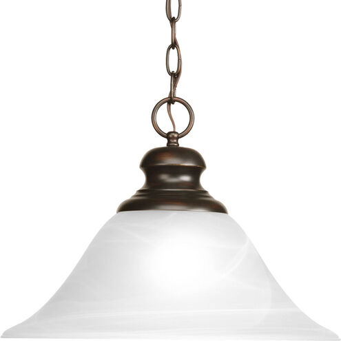 Bedford 1 Light 16 inch Antique Bronze Pendant Ceiling Light in Alabaster Glass