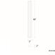 Revels LED 48 inch Black Outdoor Wall Light in 3500K, dweLED