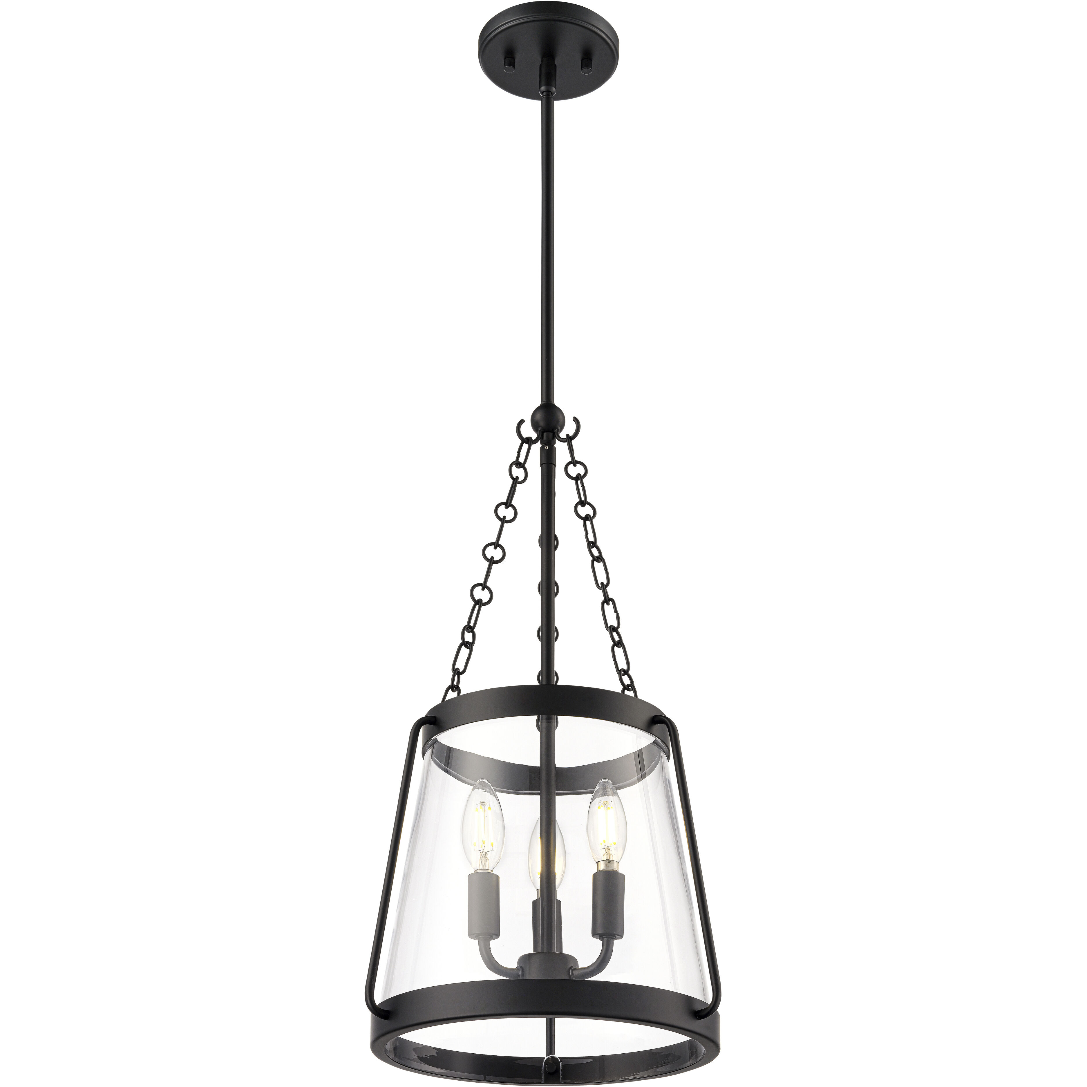 Adabella 3 Light 11.75 inch Matte Black Pendant Ceiling Light