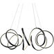 Synergy LED 34.25 inch Black Chandelier Ceiling Light