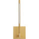 Palillos LED 4.75 inch Aged Brass Sconce Wall Light