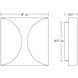 Folds LED 8 inch Textured Gray Indoor-Outdoor Sconce, Inside-Out